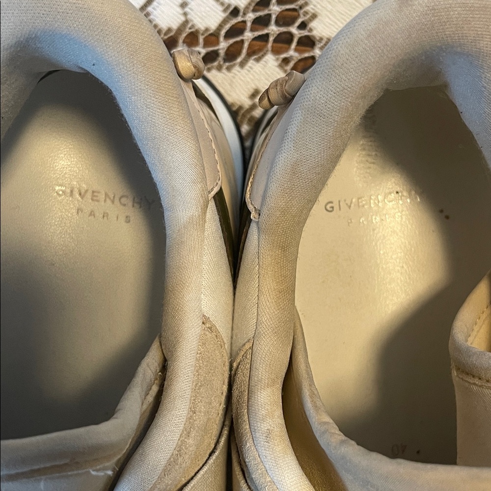 Givenchy Elastique Runner Ecru Black Elastic Slip… - image 2